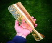 Ever wanted to be spanked by 24k Gold? Laburnum (aka Gold Chain) wood and Resin spanking paddle! from gold chain weared mallu aunty sex cilip for donloding