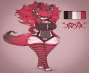 Been experimenting a bit with my sonas design :3 a bit, what do yall think? from kartina a