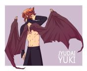 Judai with Yubel wings from judai film all