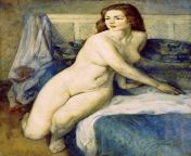 Leon Kroll - Nude in a Blue Interior (1919) from daka wap xxxxxsunny leon sexy xxxx xxx imageposing nude pornakhialomgir xx