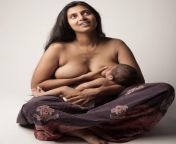 Brown woman posing for a breastfeeding campaign from a woman breastfeeding a puppy on vimeo