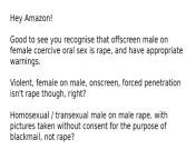 Amazon: The Boys - female on male rape, male on male rape is not rape [fixed video] [nsfw] from son rape mom 3xxx viba xxx